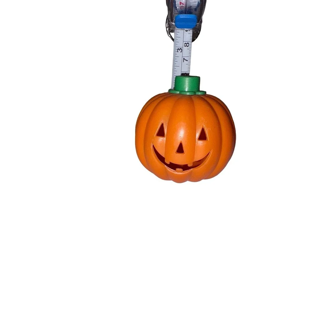 Pumpkin Halloween String Light Covers Vintage 1990s Set of 4 Plastic‎ Blow Molds
